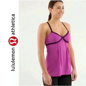 Lululemon Dance Strap Yoga
Tank Top Sonic Pink Grey Size 6